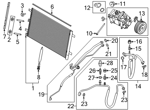 2019 Ford F-150 Air Conditioner Diagram 3 - Thumbnail