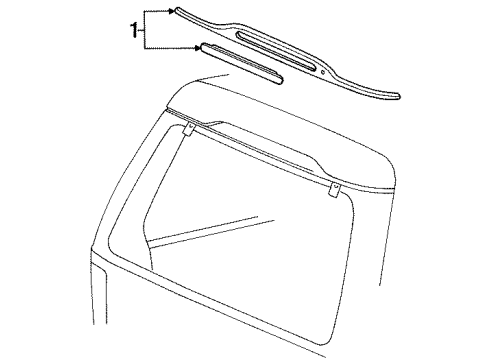 1997 Mercury Mountaineer High Mount Lamps Diagram