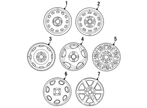 1996 Mercury Mystique Wheels Diagram