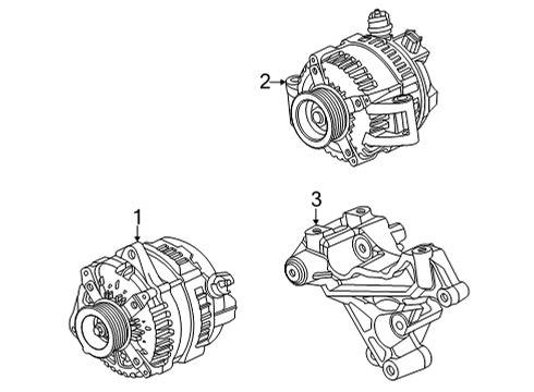 2022 Ford E-350 Super Duty Alternator Diagram 2 - Thumbnail