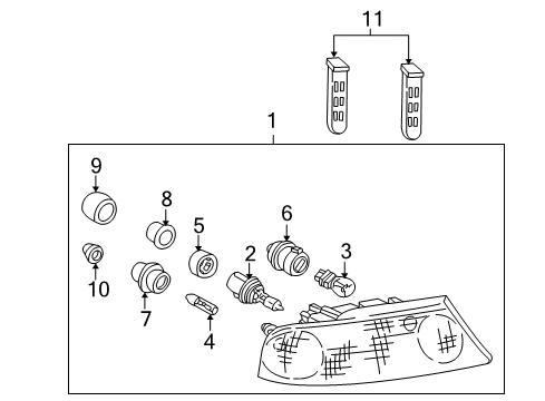 2002 Lincoln Blackwood Bulbs Diagram