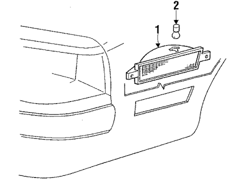 1987 Ford Thunderbird Corner Lamps Diagram