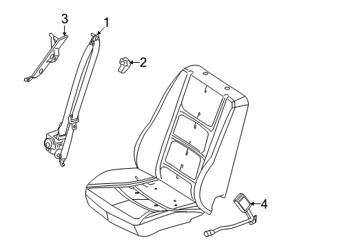 2007 Ford Fusion Seat Belt Diagram 1 - Thumbnail