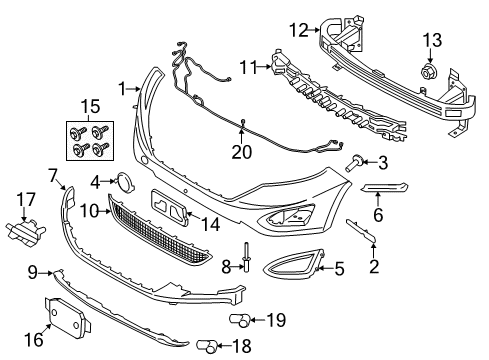 2018 Ford Edge Parking Aid Diagram 2 - Thumbnail