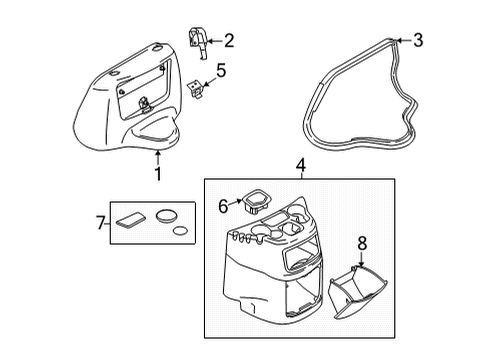 2019 Ford E-350 Super Duty Engine Cover & Components Diagram 1 - Thumbnail