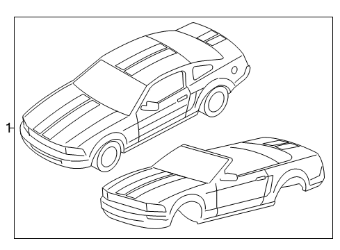 2006 Ford Mustang Stripe Tape Diagram