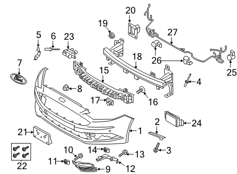 2017 Ford Fusion Reinforcement Diagram for HS7Z-17C947-AA