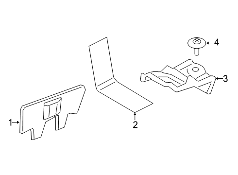 2020 Ford F-150 Heat Shields Diagram 3 - Thumbnail