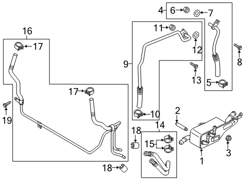 2019 Ford Edge Trans Oil Cooler Diagram 1 - Thumbnail