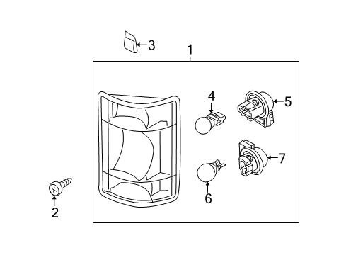 2012 Ford E-150 Combination Lamps Diagram