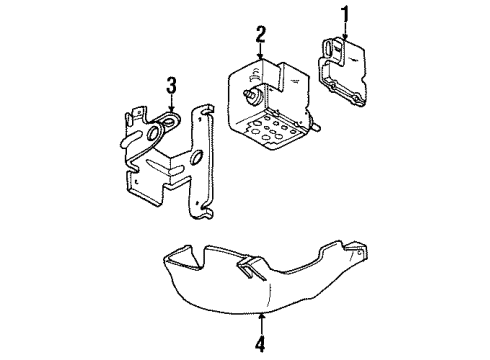 2003 Ford Windstar ABS Components Diagram