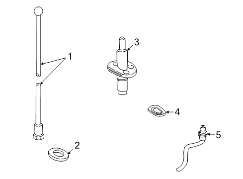 2001 Ford Excursion Antenna & Radio Diagram