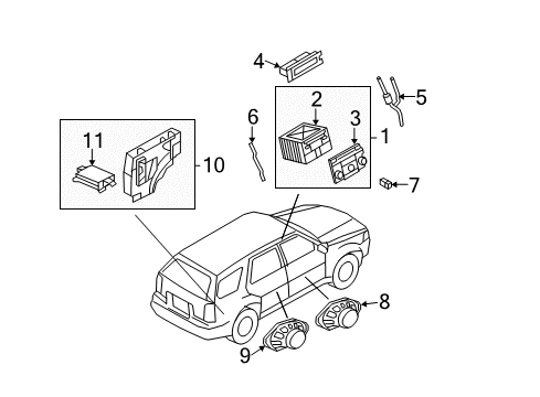 2009 Mercury Mariner Sound System Diagram 2 - Thumbnail