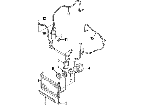 2002 Ford Escort Bracket Diagram for F8CZ-19D606-AA