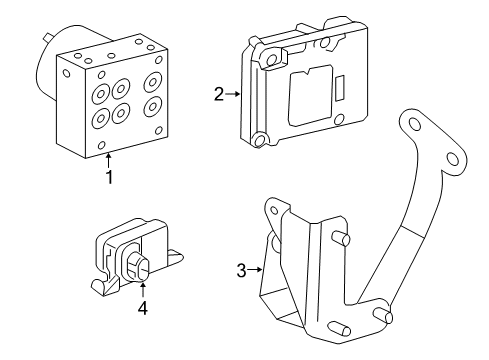 2007 Ford Explorer Sport Trac ABS Components Diagram