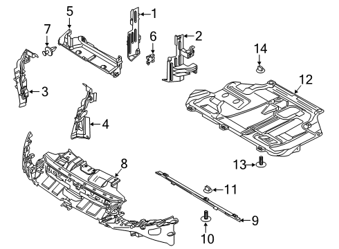 2014 Ford Focus Deflector - Air Diagram for CM5Z-8310-B