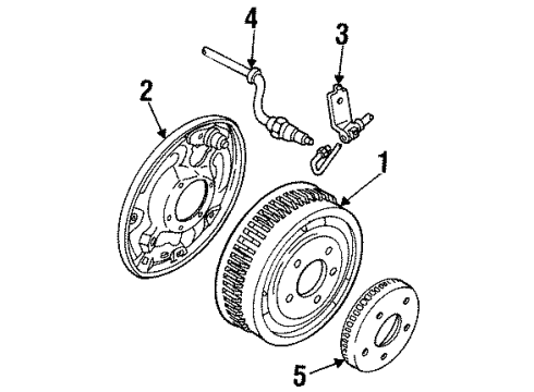 1990 Lincoln Town Car Indicator Assembly Diagram for FOVY-2C189-B