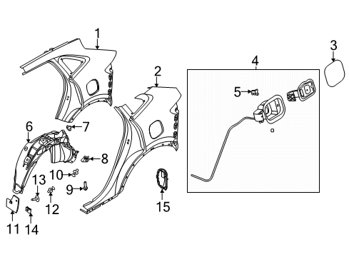 2022 Ford Escape Fuel Door Diagram 2 - Thumbnail