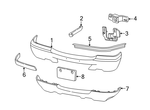 2003 Ford Ranger Front Bumper Diagram