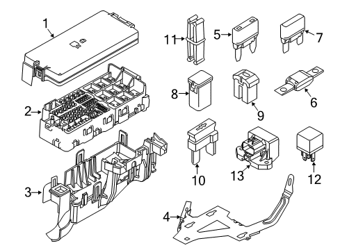 2013 Lincoln MKT Fuse & Relay Diagram