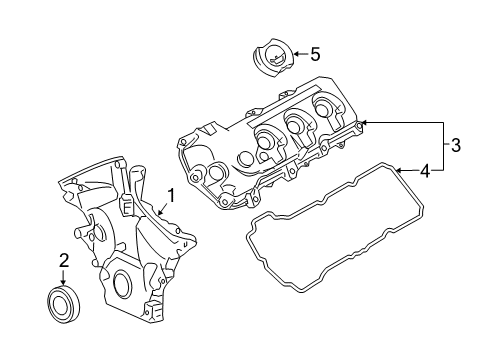 2011 Ford Flex Valve & Timing Covers Diagram 2 - Thumbnail