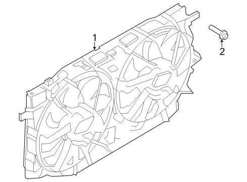 2022 Ford Bronco Cooling System, Radiator, Water Pump, Cooling Fan Diagram 3 - Thumbnail