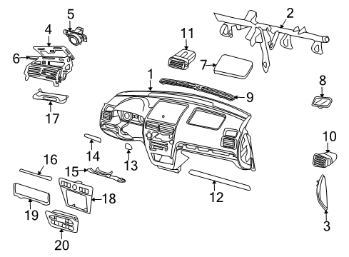 2009 Ford Fusion Instrument Panel Diagram