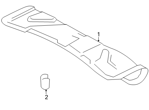 2009 Mercury Sable Interior Trim - Trunk Lid Diagram