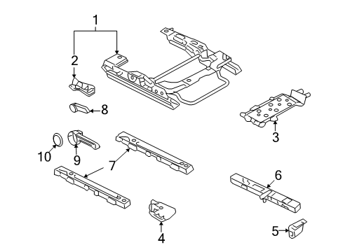 2007 Ford Fusion Tracks & Components Diagram 2 - Thumbnail