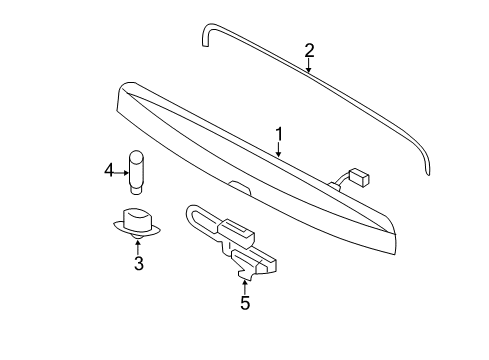 2017 Ford Expedition Handle - Luggage Compartment Diagram for FL1Z-5443400-A