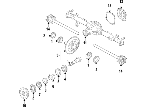 2020 Ford Ranger SHAFT ASY - DRIVE Diagram for KB3Z-4R602-A