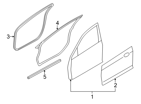 2010 Lincoln MKZ Front Door Diagram