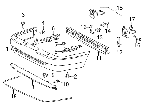 2005 Ford Crown Victoria Rear Bumper Diagram