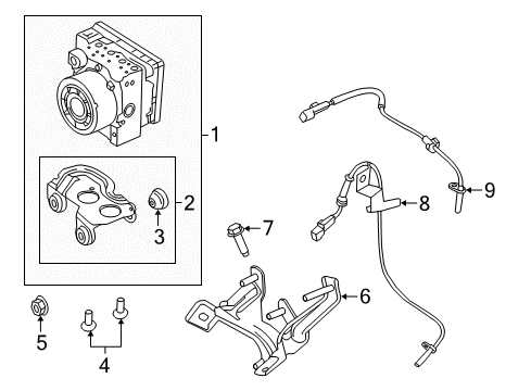 2013 Lincoln MKZ Anti-Lock Brakes Diagram