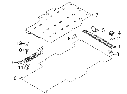 2018 Ford Transit-150 Interior Trim - Rear Body Diagram 3 - Thumbnail