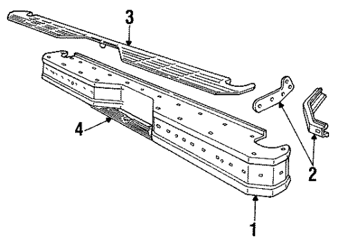 1994 Ford Bronco Rear Bumper Diagram