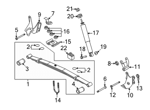 2024 Ford E-350 Super Duty Bush Diagram for 8C2Z-5781-B