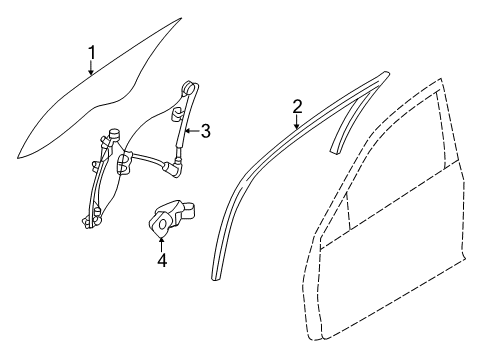 2012 Lincoln MKZ Front Door Diagram 1 - Thumbnail