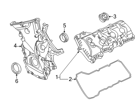 2014 Ford F-150 Valve & Timing Covers Diagram 2 - Thumbnail