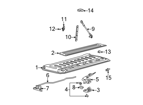 1999 Ford F-250 Super Duty Handle Diagram for 7L3Z-9943400-AA