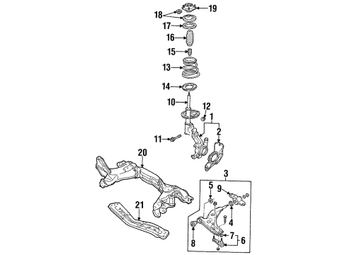 2001 Ford Escort Bush Diagram for F8CZ-3069-AB