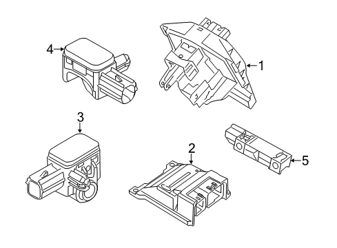 2011 Ford Transit Connect Air Bag Components Diagram