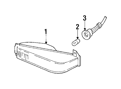 1985 Ford Bronco II Park Lamps Diagram