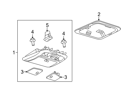 2007 Lincoln MKZ Sunroof Diagram 1 - Thumbnail