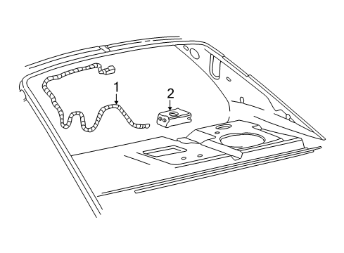 2003 Lincoln LS Cable Assembly - Extension Diagram for XW4Z-18812-AA