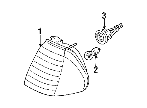 1984 Mercury Topaz Park Lamps Diagram 2 - Thumbnail