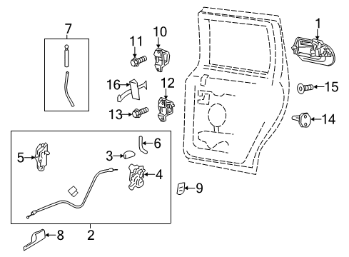 2011 Lincoln Navigator Front Door Diagram 5 - Thumbnail