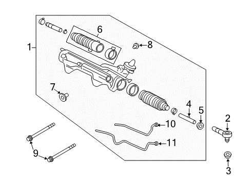 2007 Ford Expedition Steering Column & Wheel, Steering Gear & Linkage Diagram 3 - Thumbnail