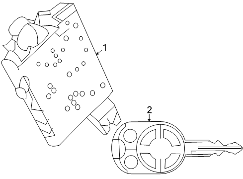 2007 Lincoln MKX Anti-Theft Components Diagram 1 - Thumbnail