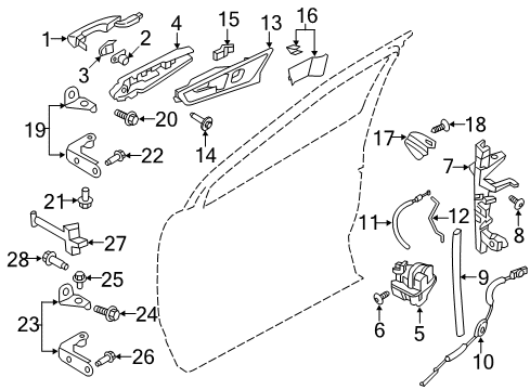 2021 Ford Edge Front Door, Electrical Diagram 3 - Thumbnail